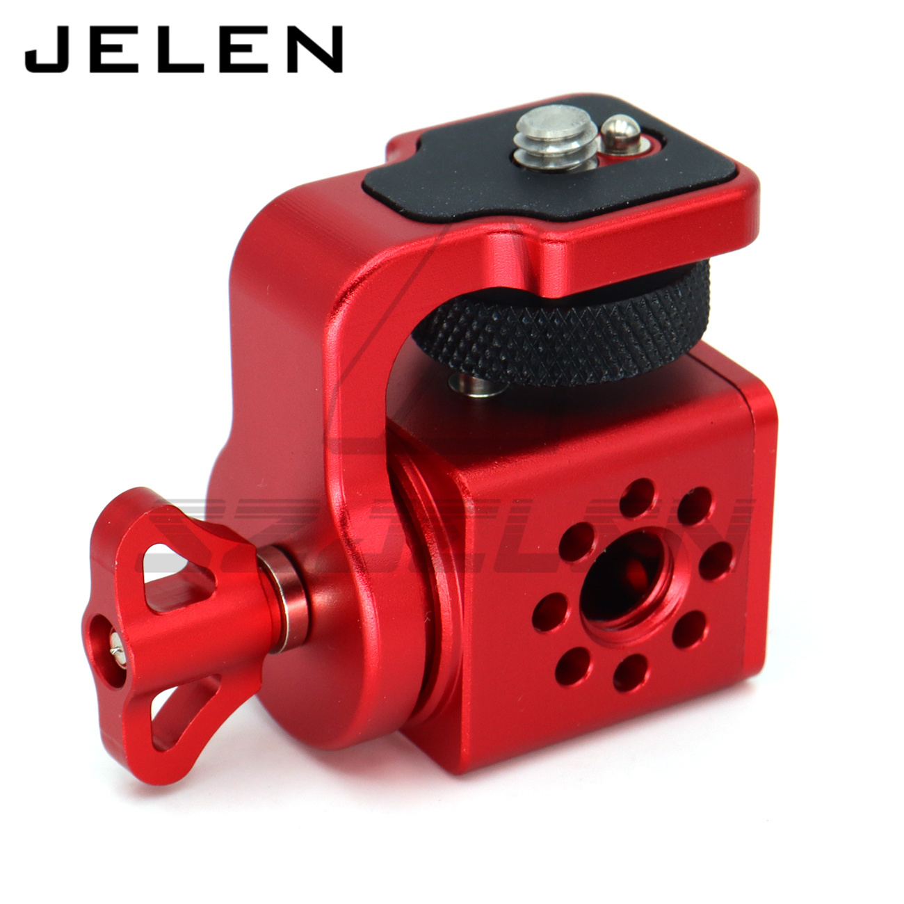 360 degree rotating pan tilt bracket, Camera 3/8 screws fixed 1/4 monitor bracket, adjustable back and forth, Locating Pins