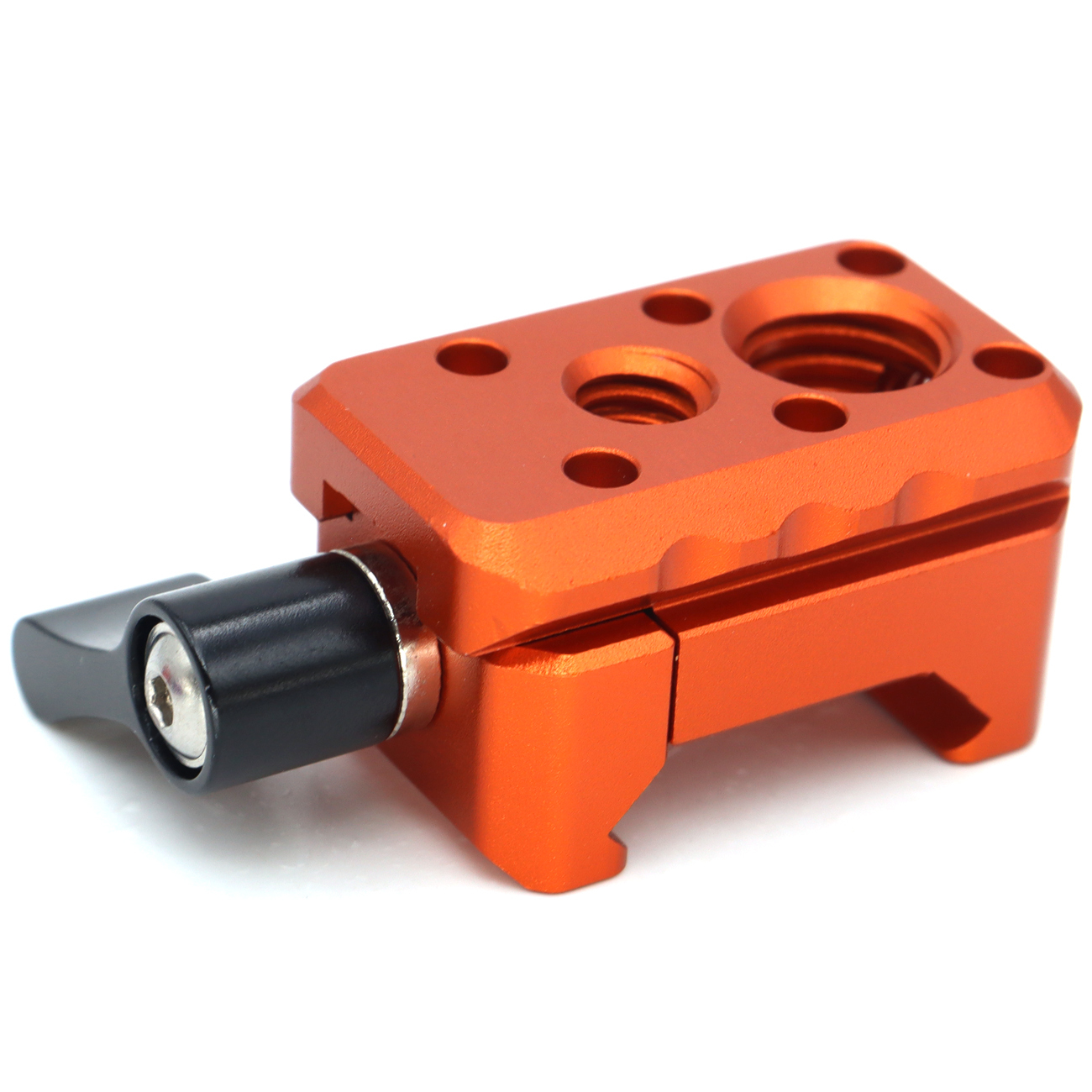 NATO Clamp, NATO Rail Lock Clamps Quick Release with 1/4" 3/8" ARRI Thread, Standard NATO Clamp for Camera Cage Friction Arm Bal