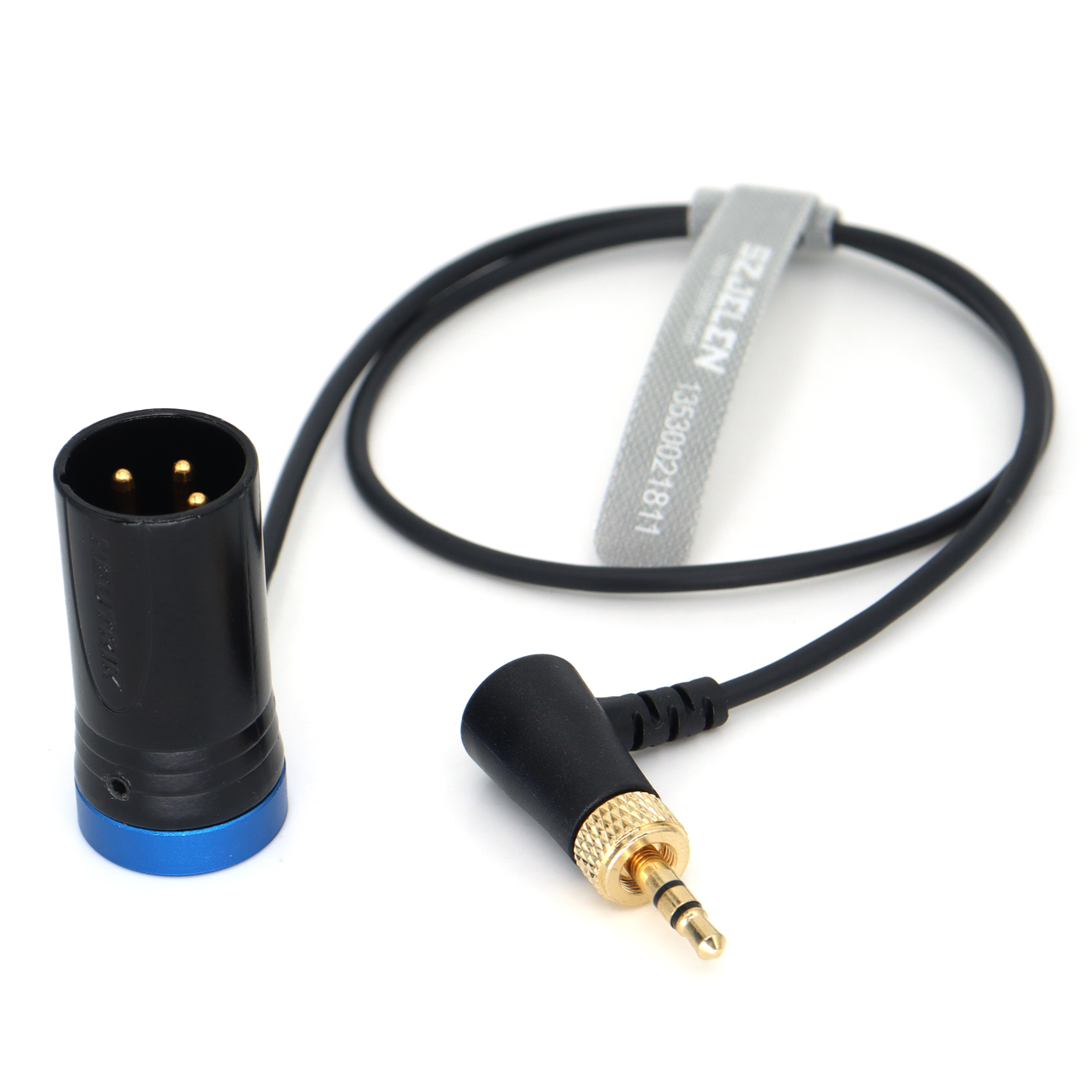 Audio Cable Locking 3.5mm to Low-Profile Short XLR 3Pin Male for Sennheiser, Sony D11