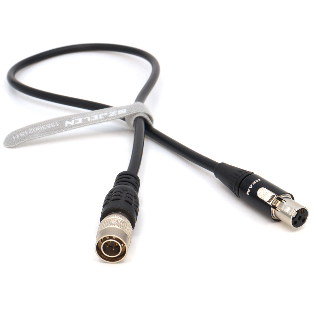 Power Cable Hirose 4Pin to Mini XLR 4Pin Female for Tvlogic 058/056/055 Monitor