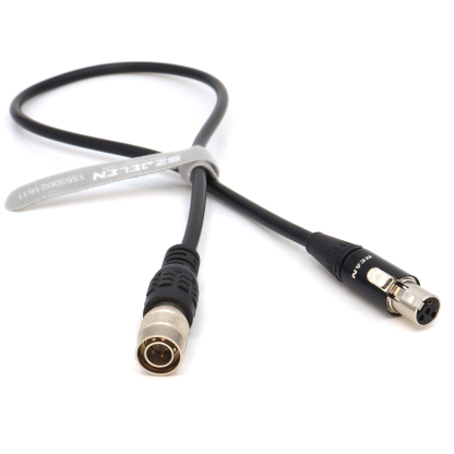 Power Cable Hirose 4Pin to Mini XLR 4Pin Female for Tvlogic 058/056/055 Monitor
