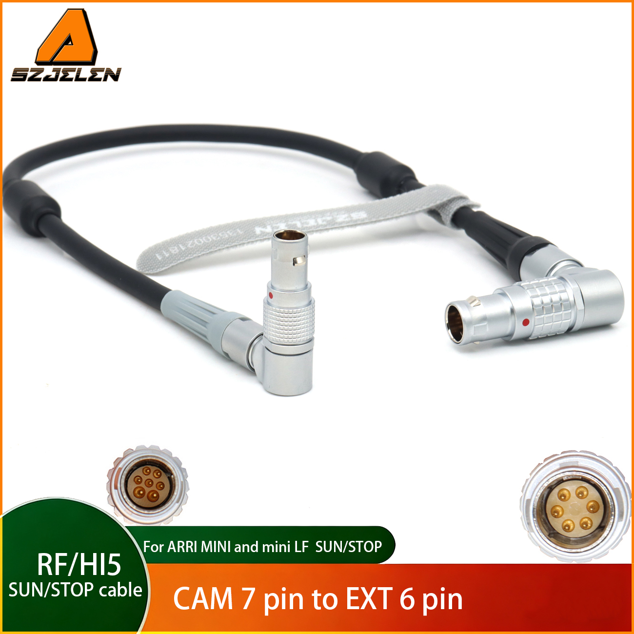 SUN/STOP Cable for ARRI cforce RF motor/cmotion cRRO Motor/Camin CAM 7Pin to EXT 6Pin for ARRI MINI