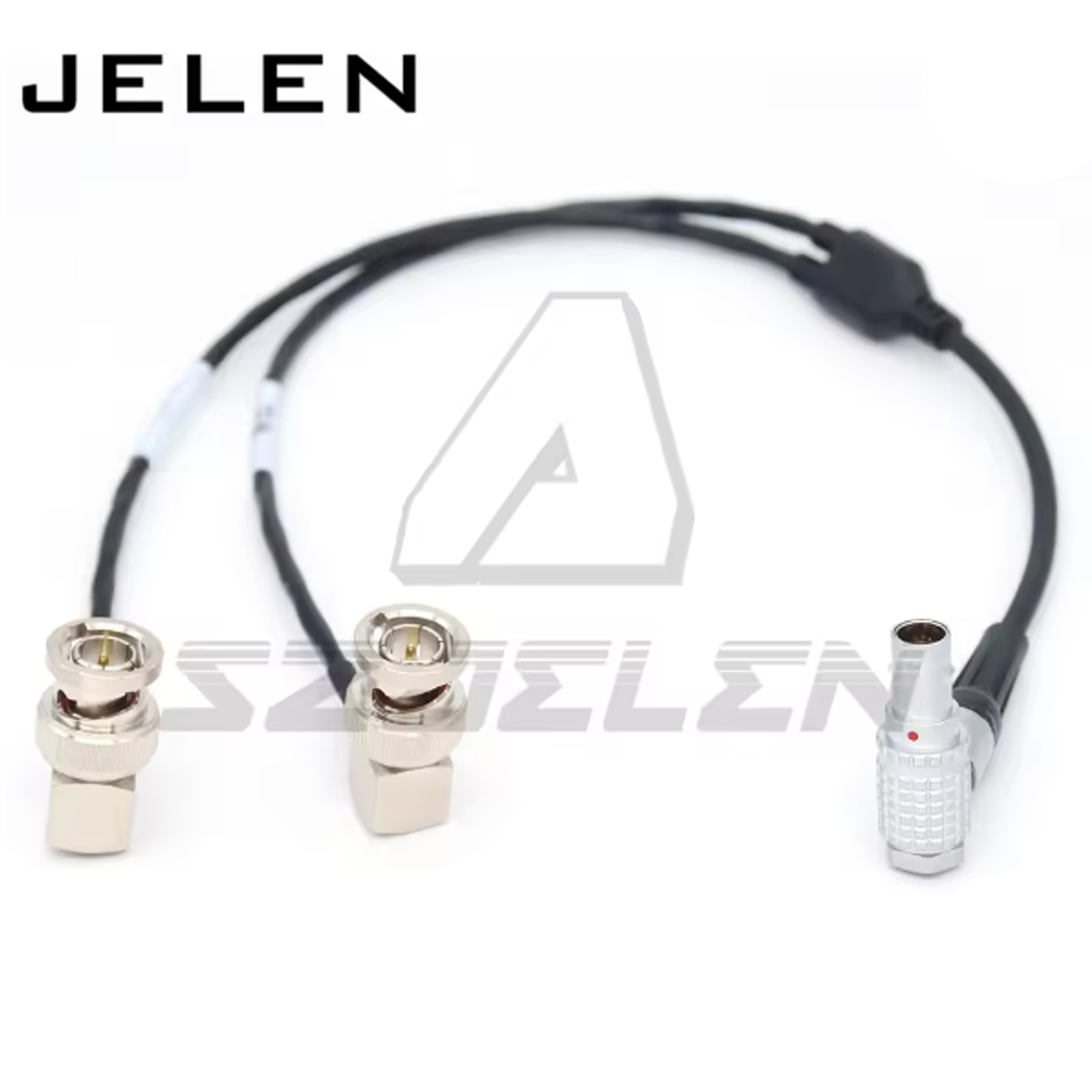 Timecode Cable Ambient Lockit 0B 5Pin to Zoom F4/F8 Dual BNC Input/Output