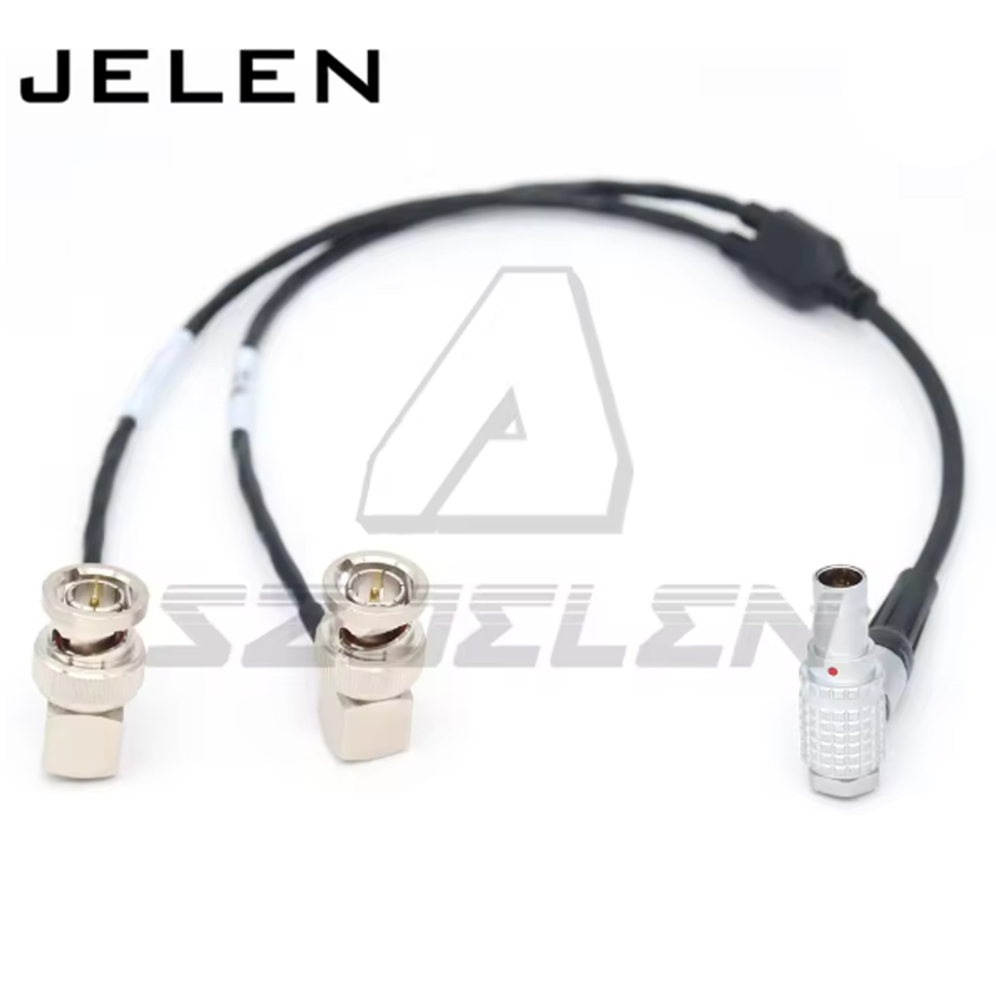 Timecode Cable Ambient Lockit 0B 5Pin to Zoom F4/F8 Dual BNC Input/Output