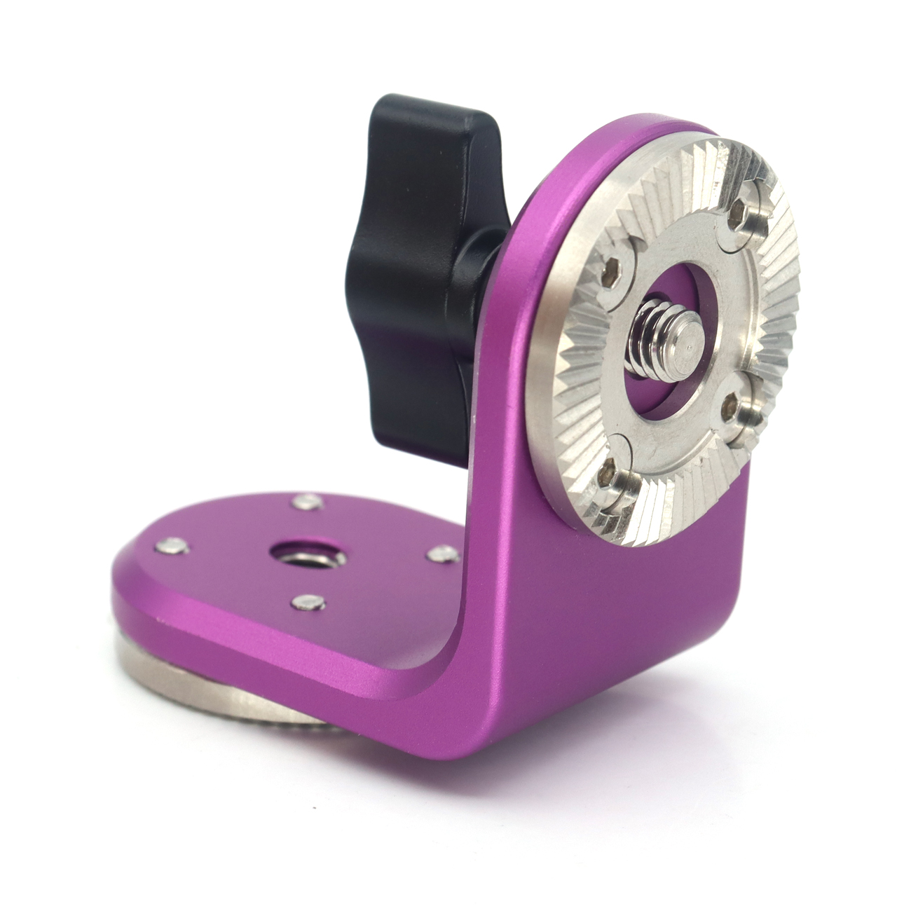 Dual ARRI Rosettes Extension Mount Connector With Central M6 Thread & Adjustable Thumb Knob For Camera Rig Handle Grip