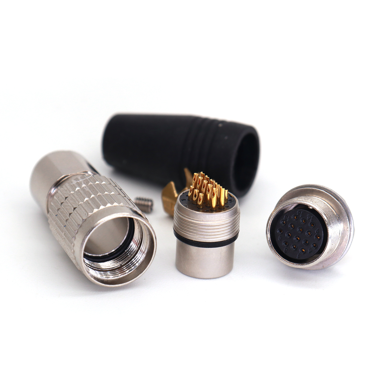 HR25-9TP 12/16/20Pin Plug Socket Power Cables, Industrial Camera Connector Male and Female, Female and Male