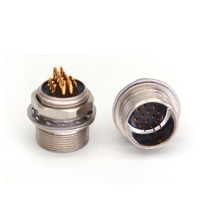 HR25-9TP 12/16/20Pin Plug Socket Power Cables, Industrial Camera Connector Male and Female, Female and Male