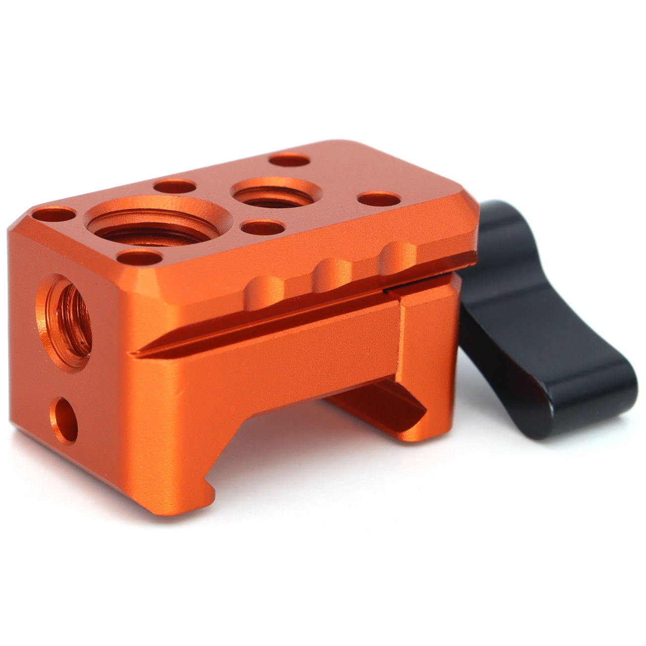 NATO Clamp, NATO Rail Lock Clamps Quick Release with 1/4" 3/8" ARRI Thread, Standard NATO Clamp for Camera Cage Friction Arm Bal