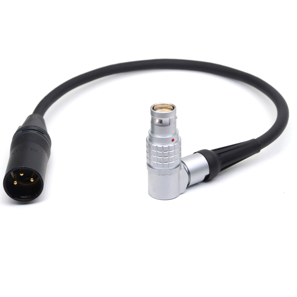 Adjustable Right-Angle FSG 2B 6-Pin Female Plug to XLR 3pin for Atomos Neon 17 "/19"/24 " Monitor DC Power cable