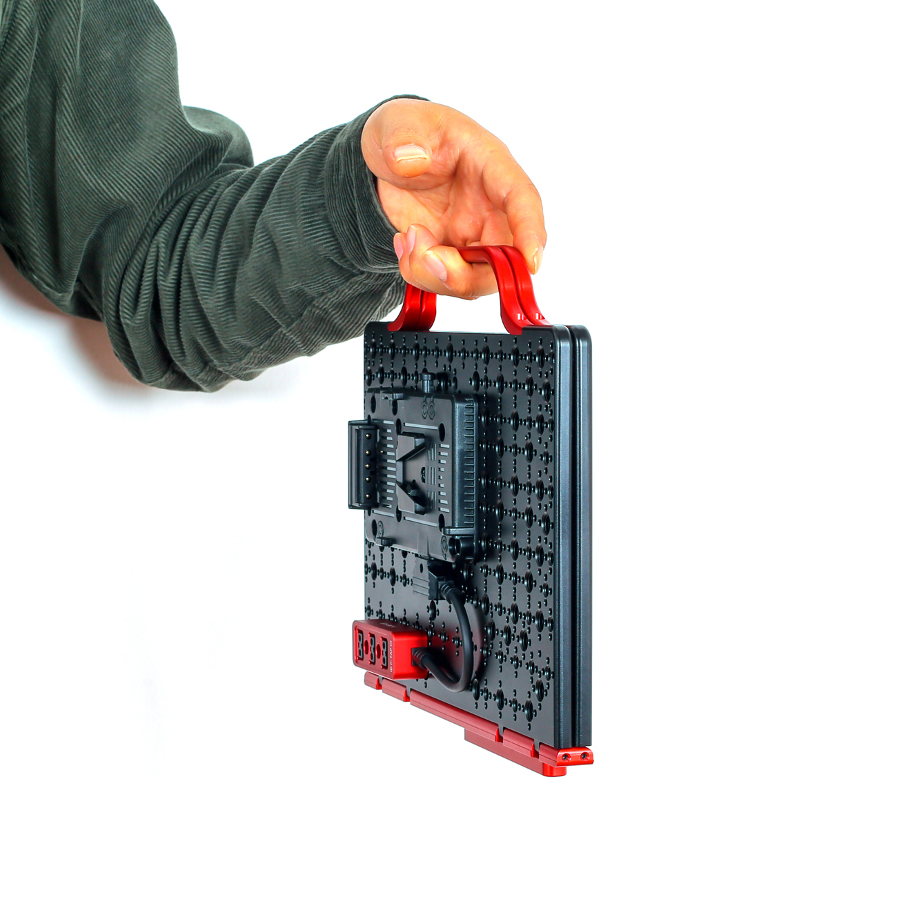 Multifunctional V-mount battery-powered board can hang pictures and transfer monitor support panel, magic leg supports flat notebook operation panel, dtap distributor