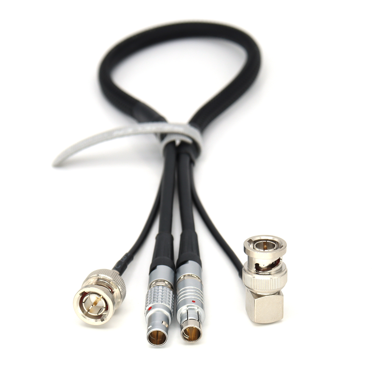 Camera Power Cable RS 3Pin to 0B 2Pin Cable + 75ohm SDI for Teradek Bolt Pro, Vaxis transmission, Samhd Ultra7