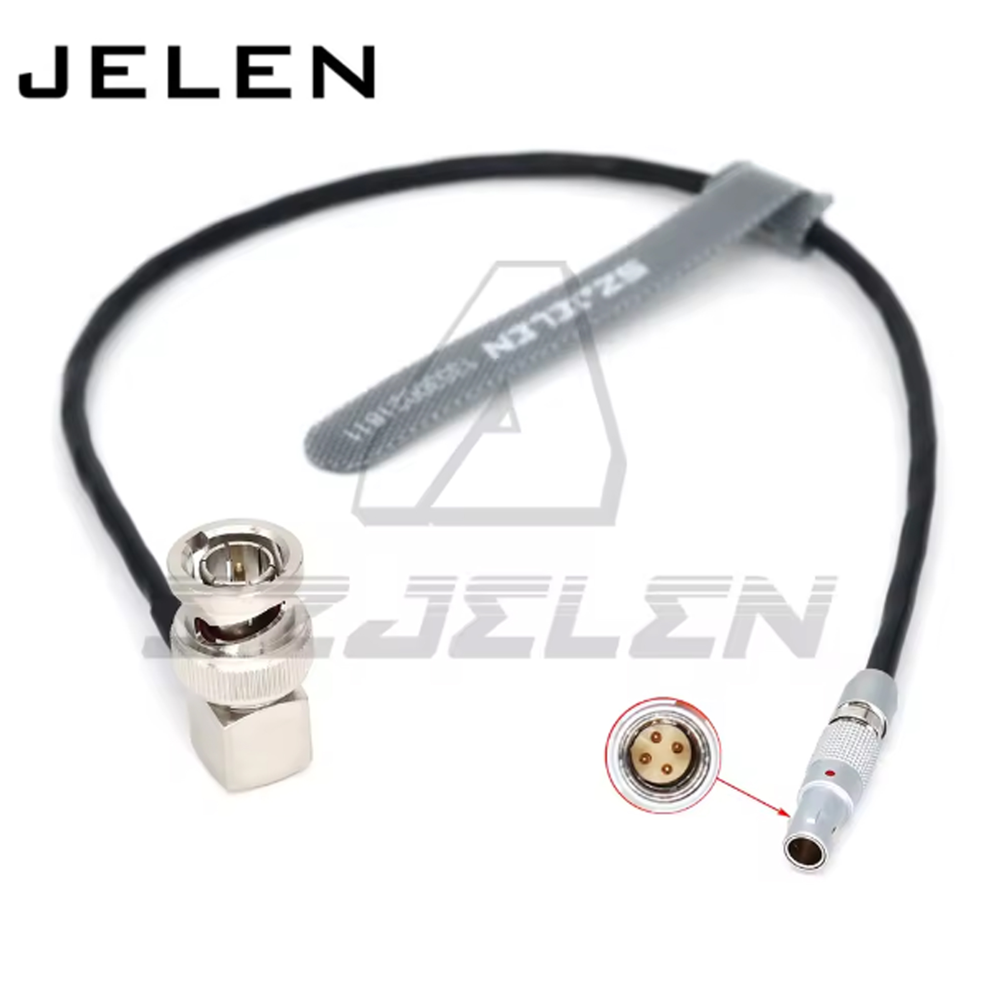 Timecode Input Adapter Cable 00B 4Pin to Elbow BNC for RED Epic/GEmini