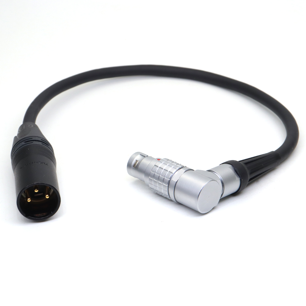 Adjustable Right-Angle FSG 2B 6-Pin Female Plug to XLR 3pin for Atomos Neon 17 "/19"/24 " Monitor DC Power cable