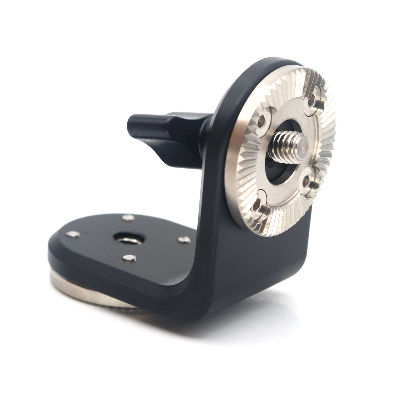Dual ARRI Rosettes Extension Mount Connector With Central M6 Thread & Adjustable Thumb Knob For Camera Rig Handle Grip
