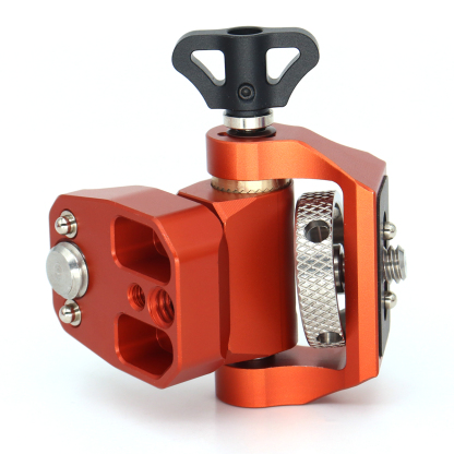 NATO Clamp/Cold Shoe/3/8/1/4 Screw DSLR Monitor Mount for ARRI Mount, 180° Tilt and 360° Swivel