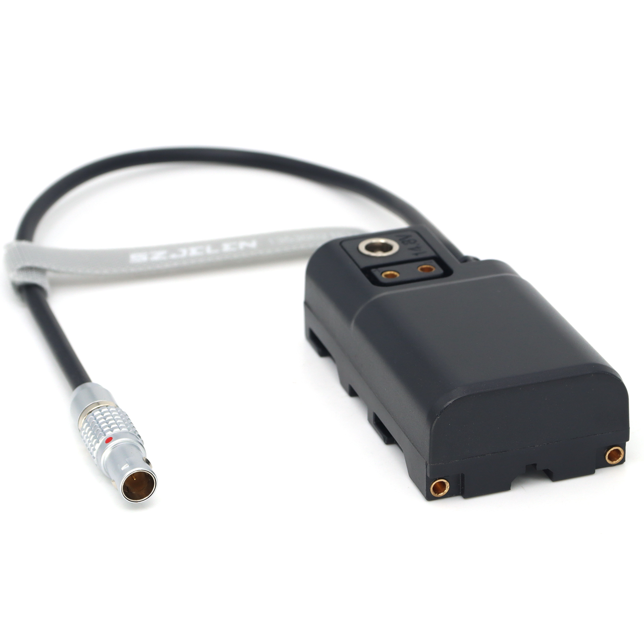 0B 2Pin Male to NP-F550/NP-F570/970 Power Coupler DC Dummy Battery for SONY