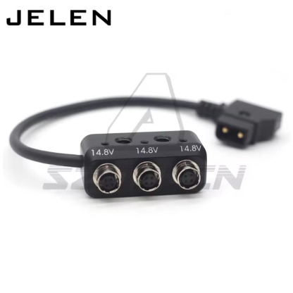 DTAP Male to Hirose 4Pin Female Hub Adapter Splitter for Camera Power Supply Distributor