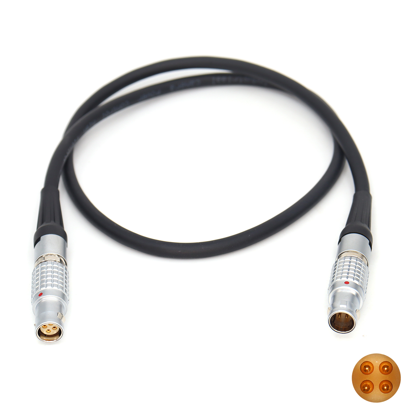 24V Power Cable 2B 7Pin/1B 4Pin to 4Pin Female for ARRI Trinity 2 supplies power to FUJIFILM GFX Eterna 55 Camera