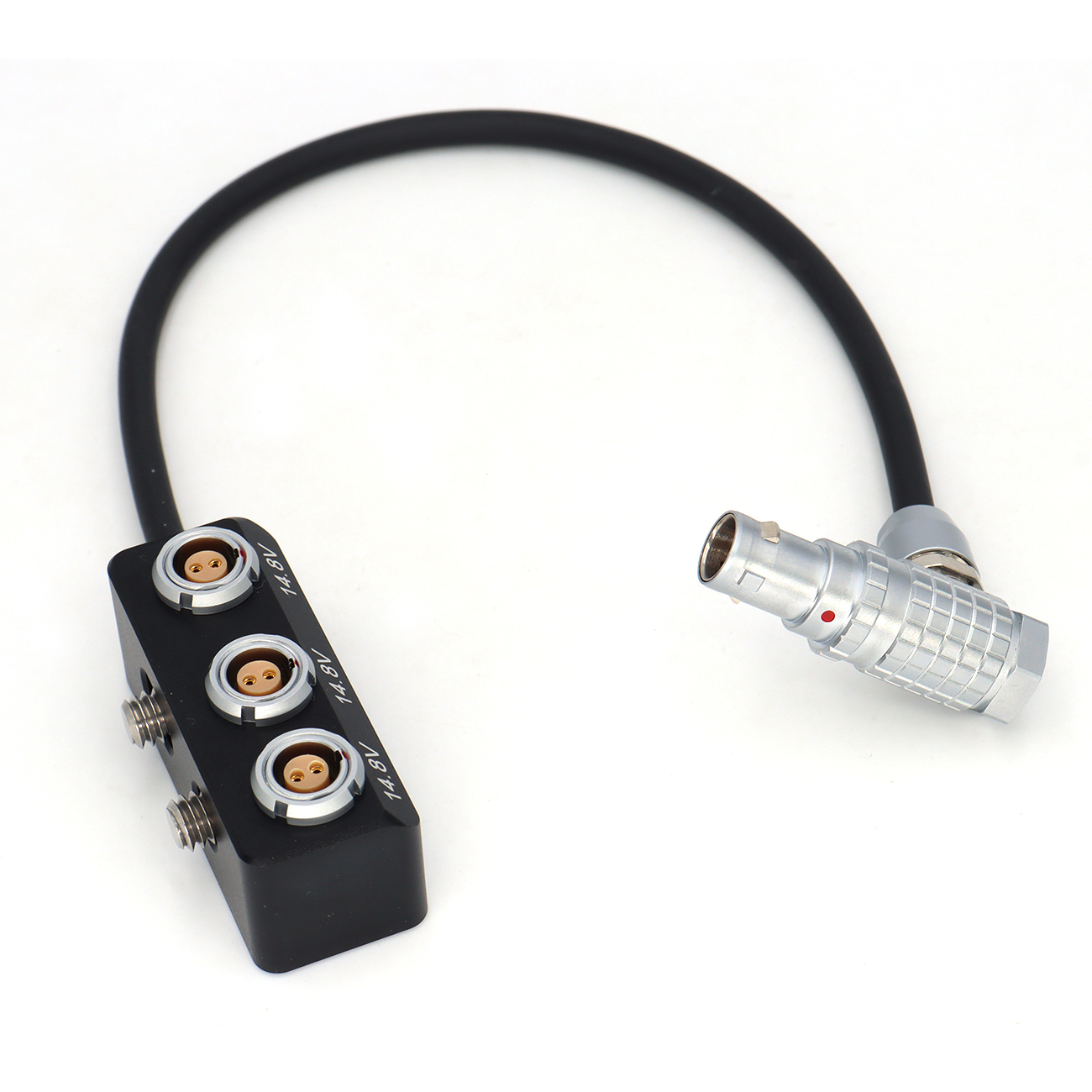 1B 7Pin Male to 3*0B 2pin Female Hub Adapter Splitter for ARRI, SONY, RED Camera