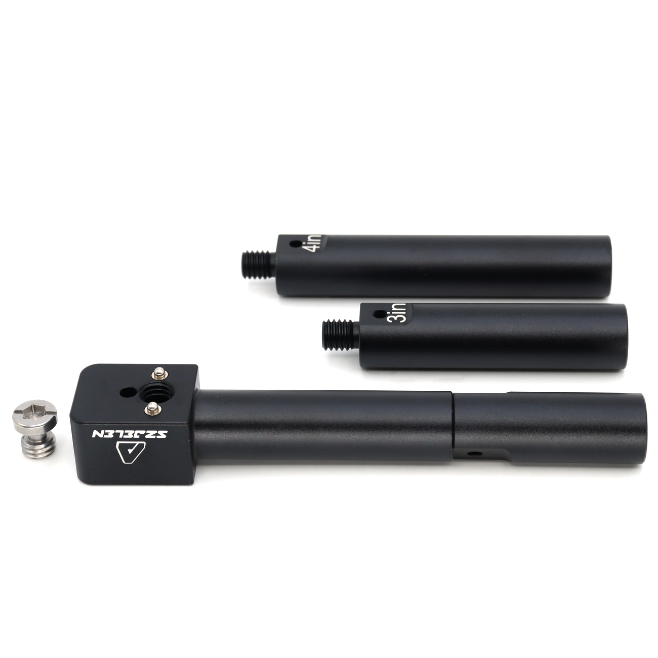 Multicolored 19mm Rod Mounting Bracket with 3/8 Screw and Anti Twist,4 Sections of Length to Match for Arri Red Sony Camera