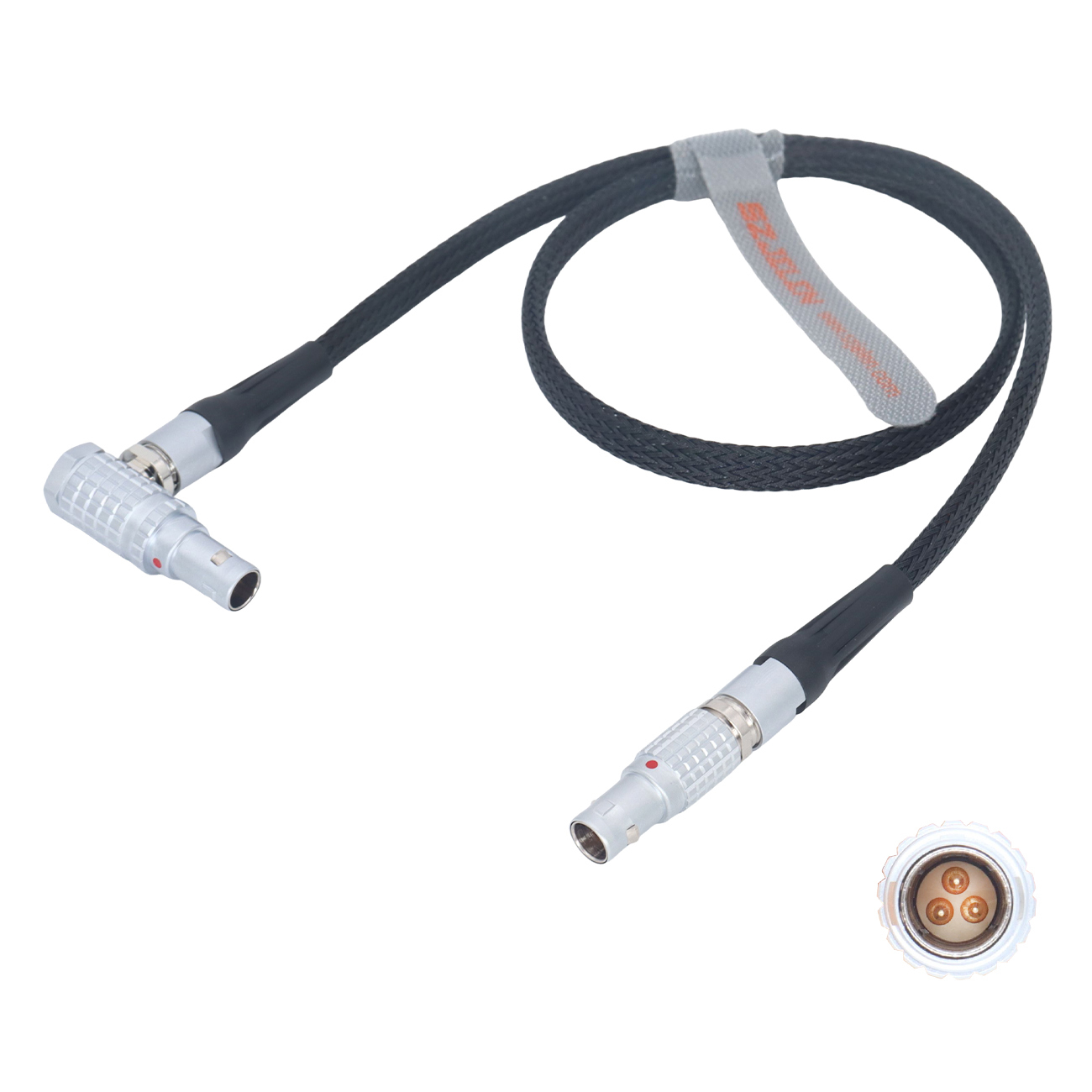 Steadicam Volt Power Cable 0B 3Pin Male to Elbow 0B 3Pin Male for