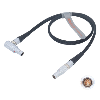 Steadicam Volt Power Cable 0B 3Pin Male to Elbow 0B 3Pin Male for 