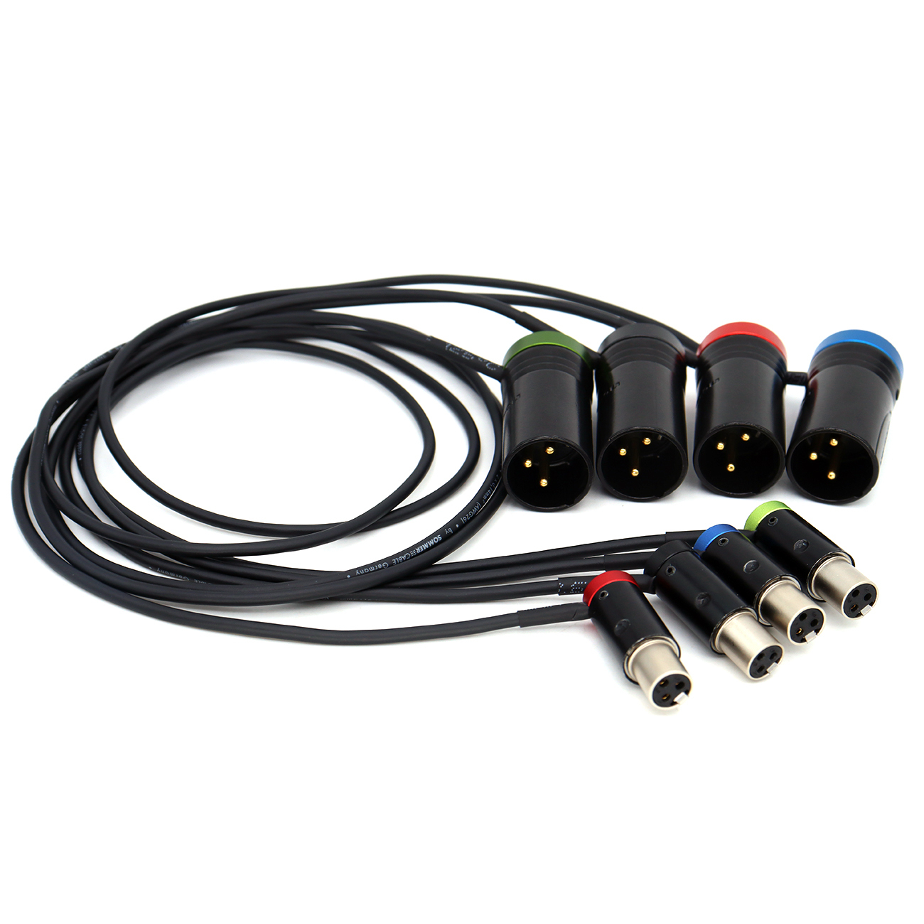 Audio Cable Short Mini XLR 3Pin Female to Short XLR 3Pin Male for Lectrosonics