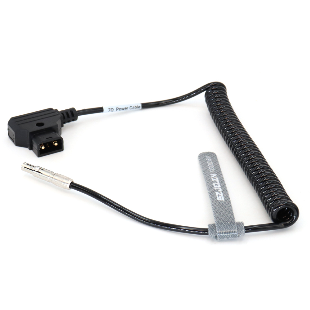 Power Coiled Cable D-tap to 3Pin Female for Odyssey 7Q/7Q+ Monitor