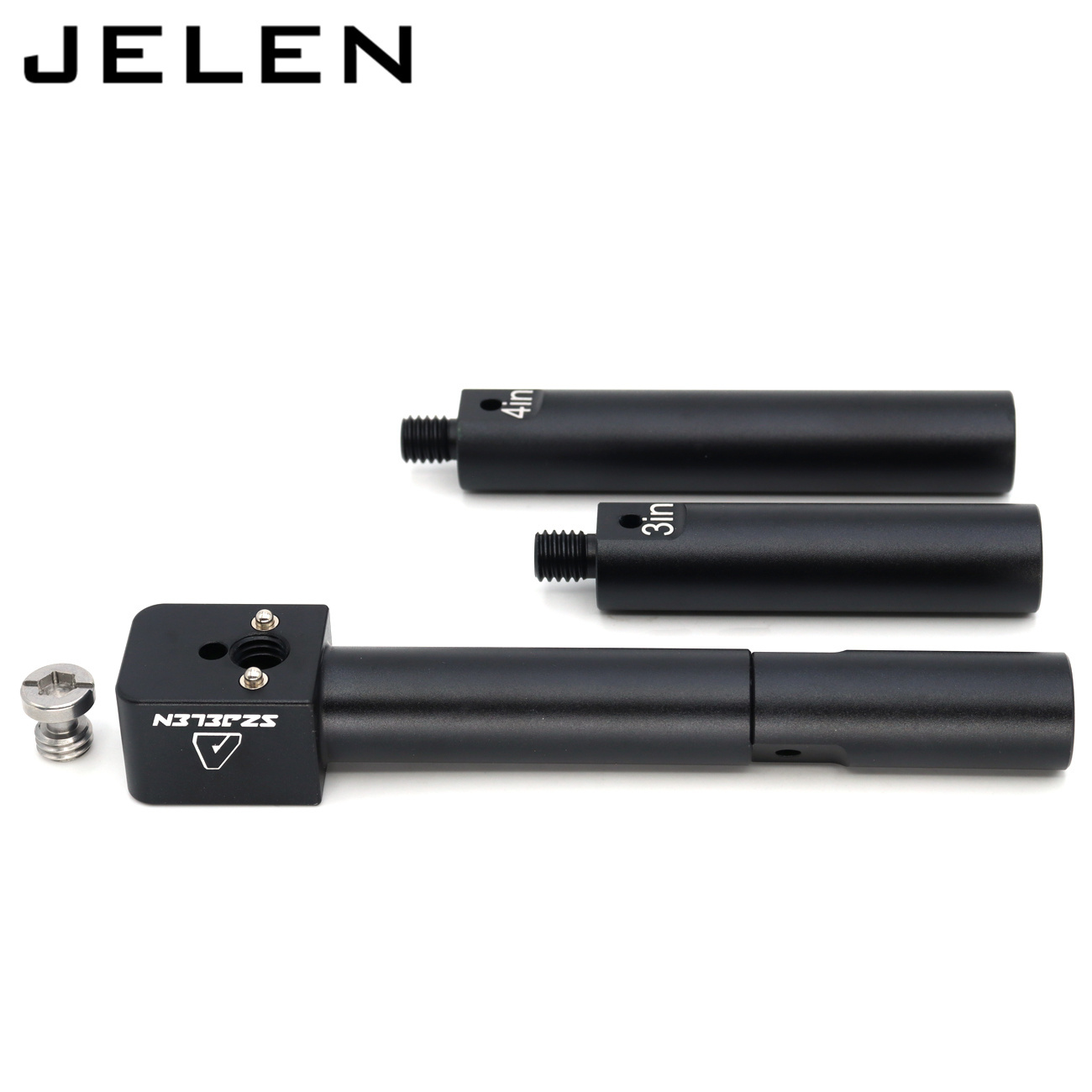 19mm pole mounting bracket with 3/8 screws, anti twist elastic positioning pin, 4 sections of length to match for ARRI RED Sony