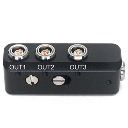 RS 3Pin Female to 3x RS 3Pin Female Power Three Way Splitter For Sony Venice Rs 3pin 24V Distributor With 1/4 Screw