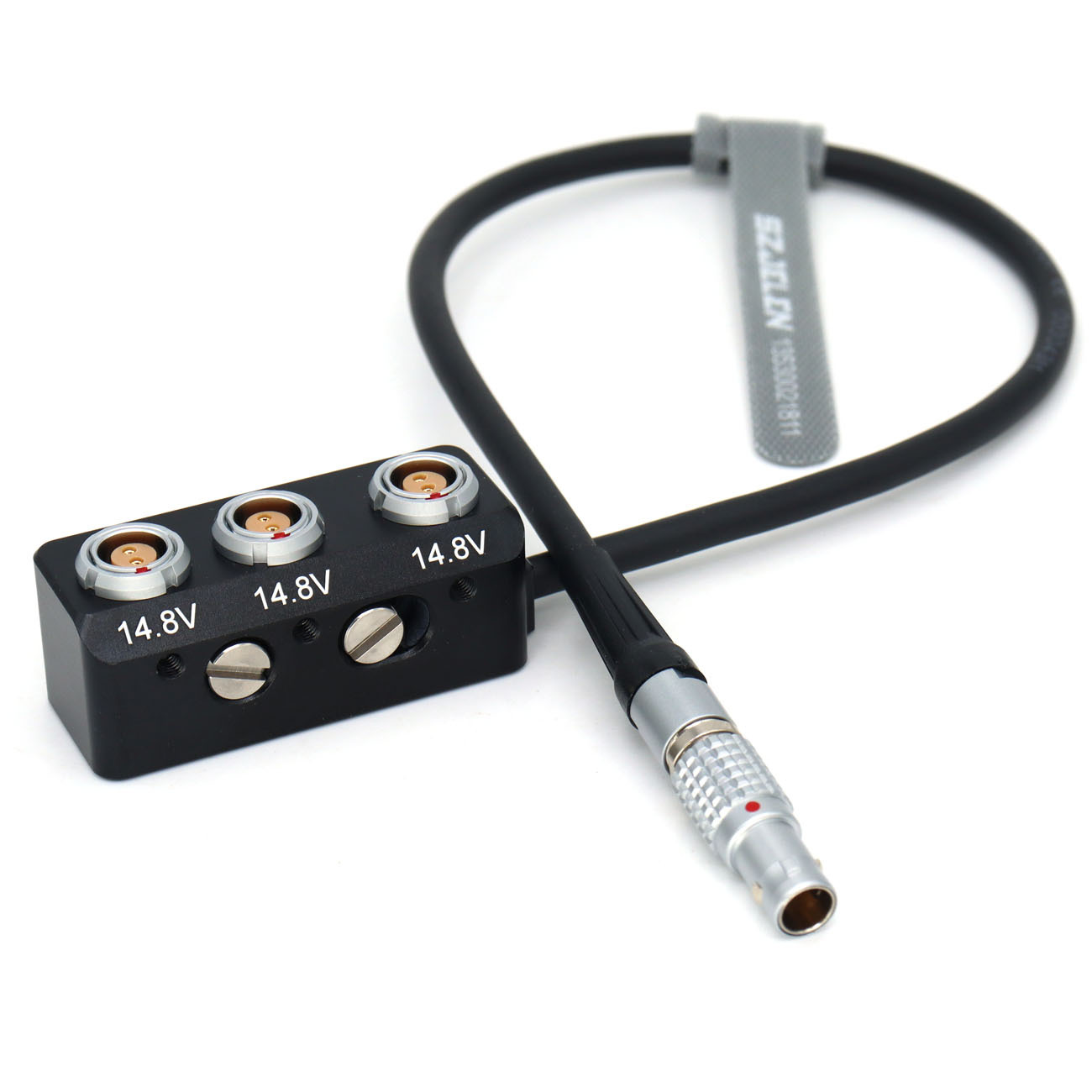 12V 0B 2Pin/RS 3Pin/D-tap to 3*0B 2Pin Female Hub Adapter Splitter for Camera ARRI, SONY, RED