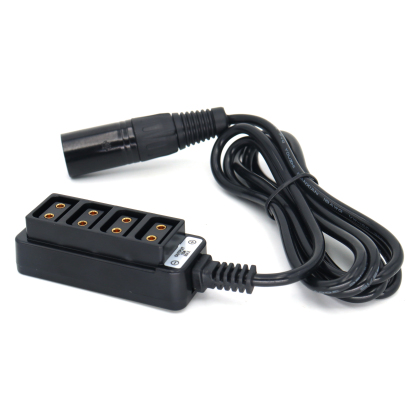 XLR 4Pin to 4 Port D-tap/P-tap Splitter Cable for ARRI RED/TVLOGIC Camera