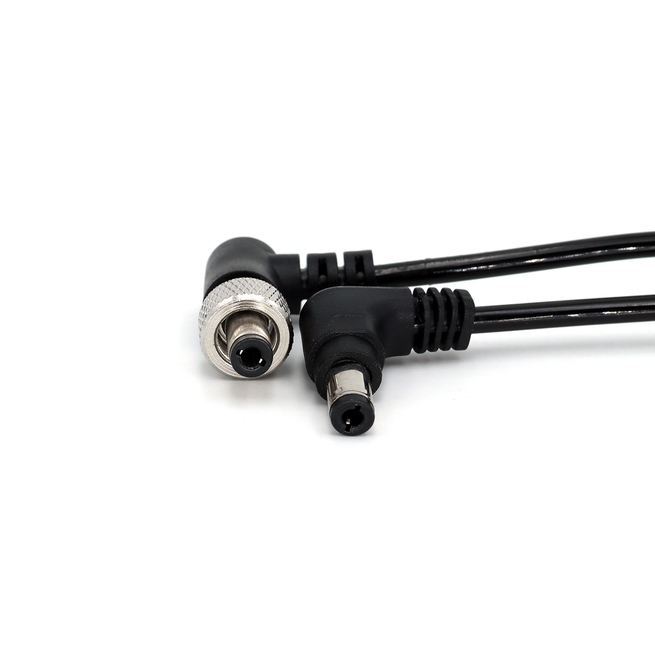 Locking DC 5.5x2.5mm to DC 2.5mm Male Coiled Video Power Cable for Atomos Ninja V Sony Pix-E7 E5 Monitor Hollyland Mars 400s