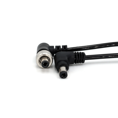 Locking DC 5.5x2.5mm to DC 2.5mm Male Coiled Video Power Cable for Atomos Ninja V Sony Pix-E7 E5 Monitor Hollyland Mars 400s