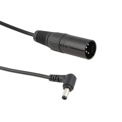 12V Power Cable XLR 4Pin to DC Barrel 5.5x2.5mm for Blackmagic Video Assist, Atomos Shogun Flame Ninja V Monitor