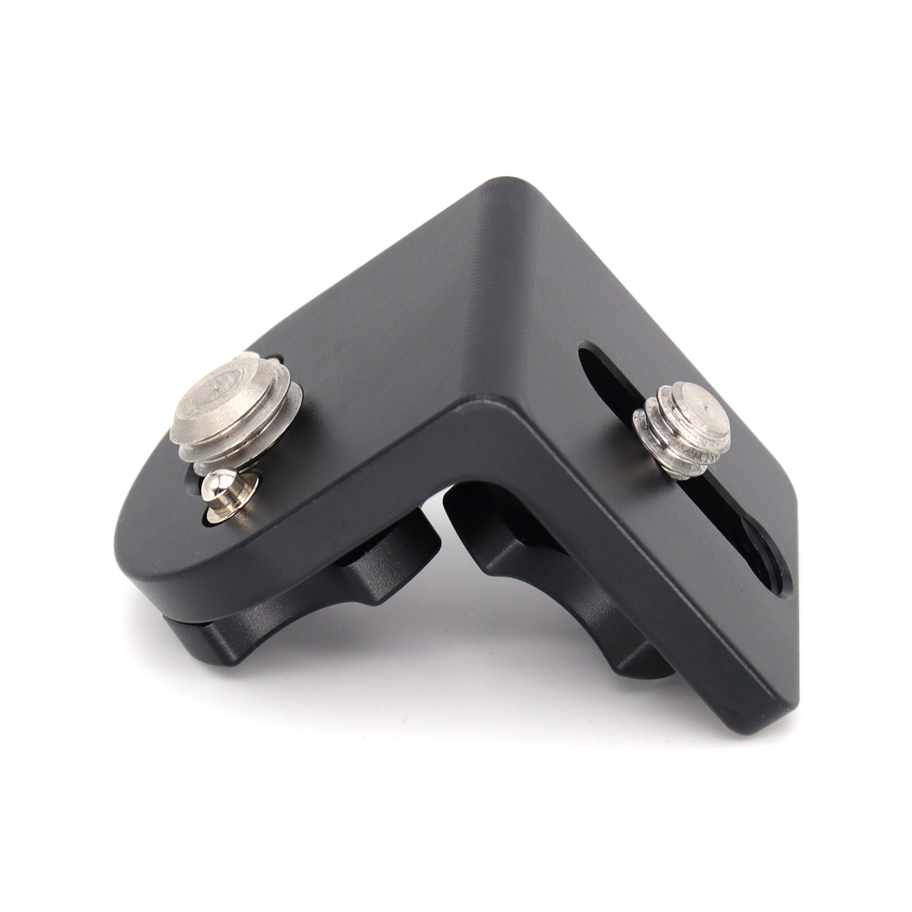 90° Angle Mini L-Shaped Mount Plate Kit with 3/8''-16,1/4"-20 Screw, Elastic Positioning Pin