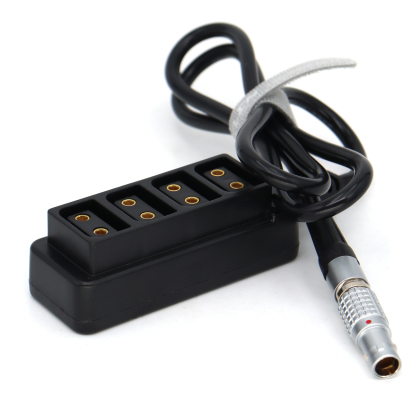 0B 2pin 12V Power Out to 4 D-tap Four-way Splitter for ARRI RED Camera