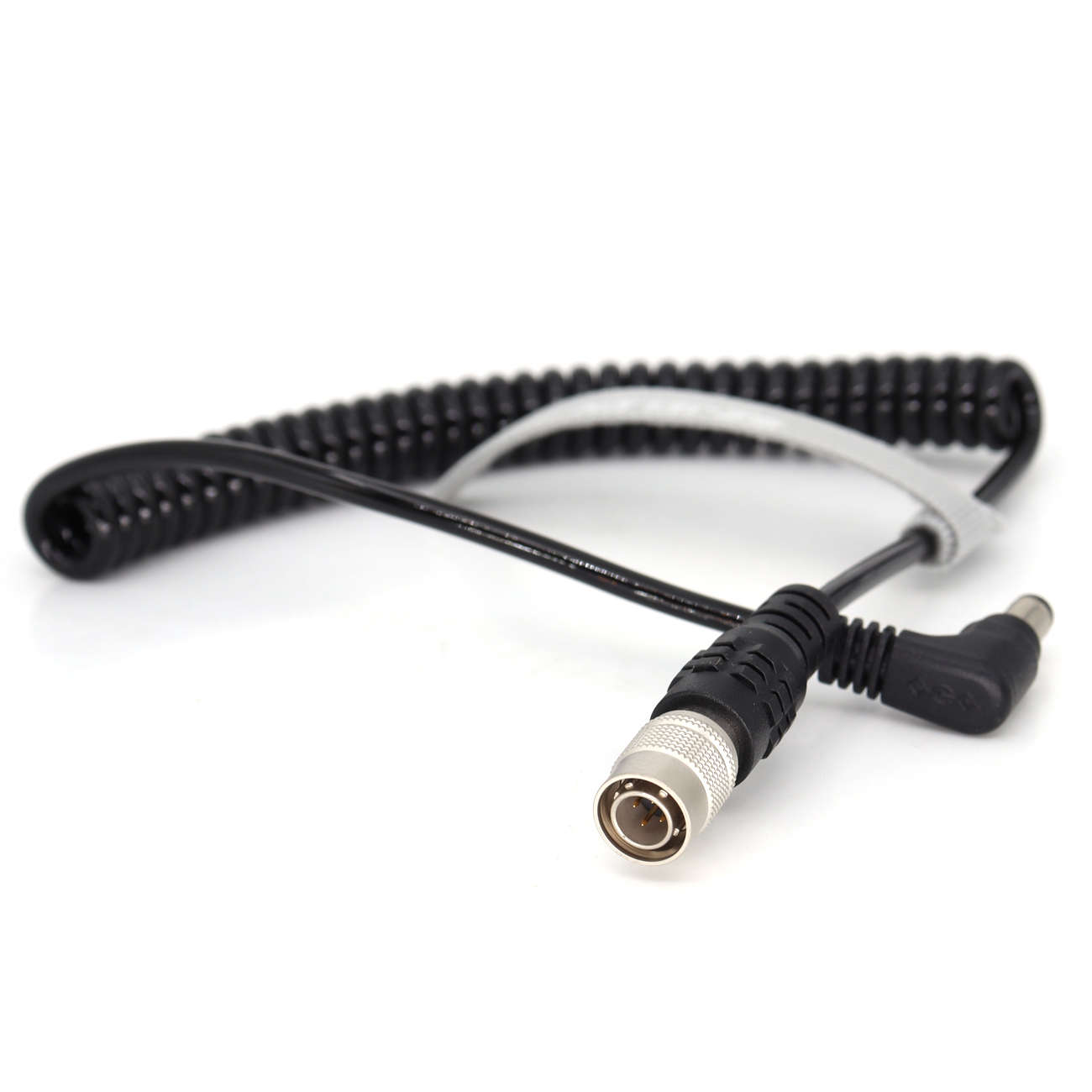 Power Coiled Cable DC 5.5/2.5 to Hirose 4Pin Male for Sound Devices 688 633 Zoom F8
