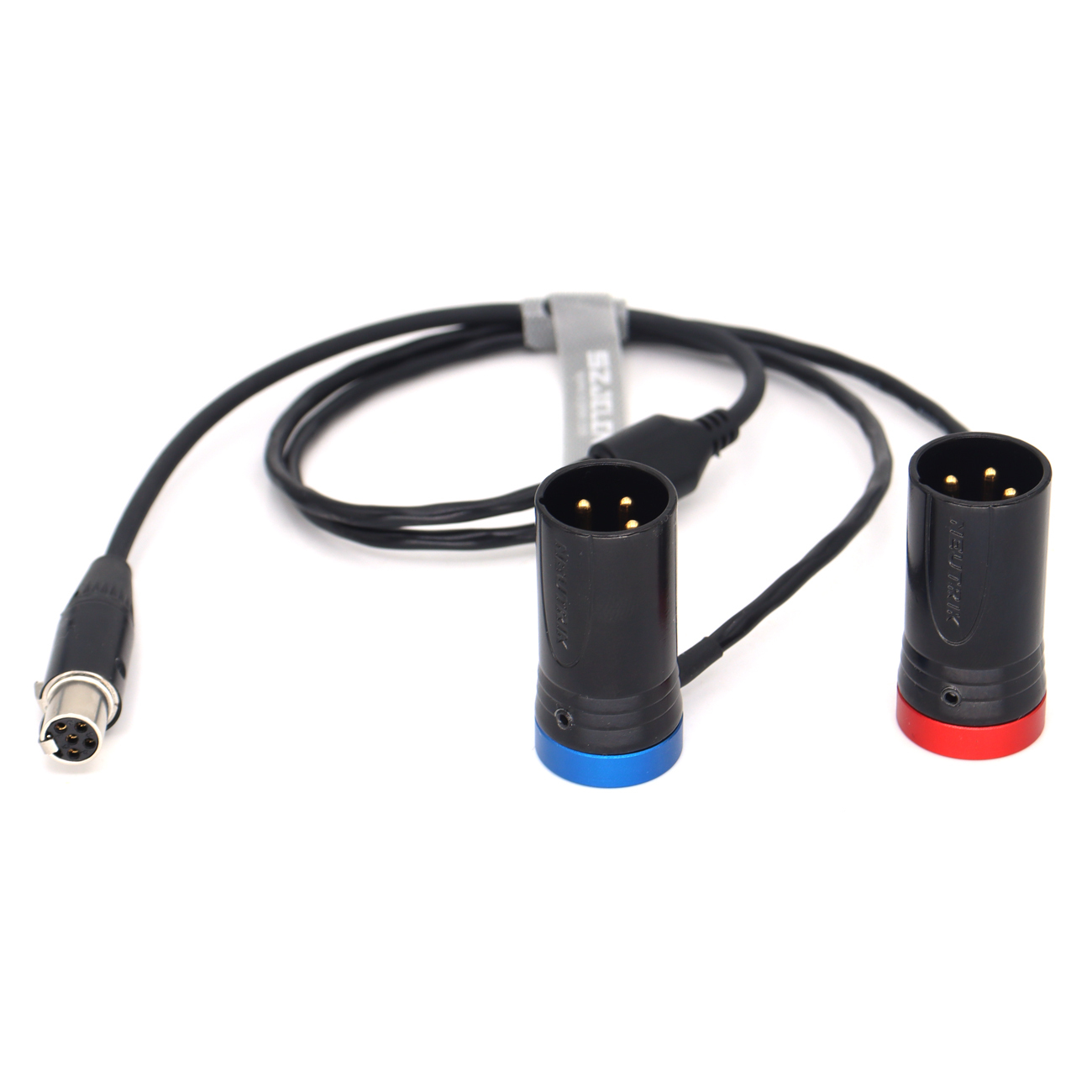 Audio Cable TA5F to Two Low-Profile XLR NEUTRIK 3Pin XLR Male for Zaxcom qrx200