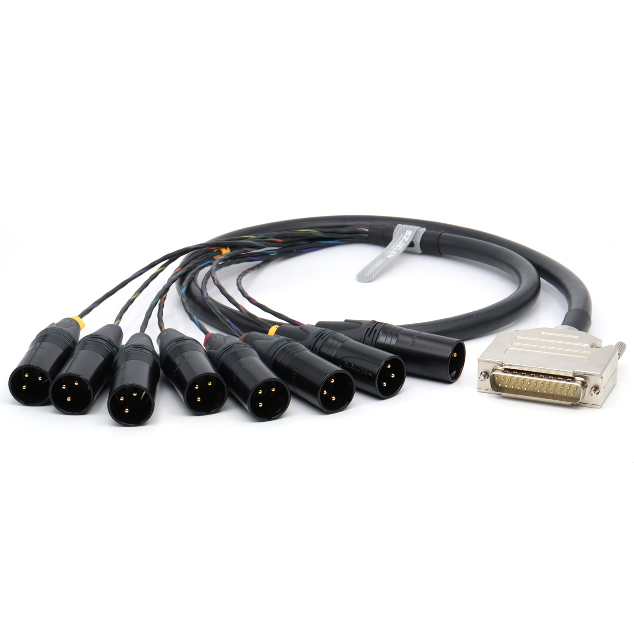 DB25 Male to 8 Channel XLR 3Pin Male Balanced Audio Cable for Studio Recording, Patch Bay, Mixing Console, Microphones
