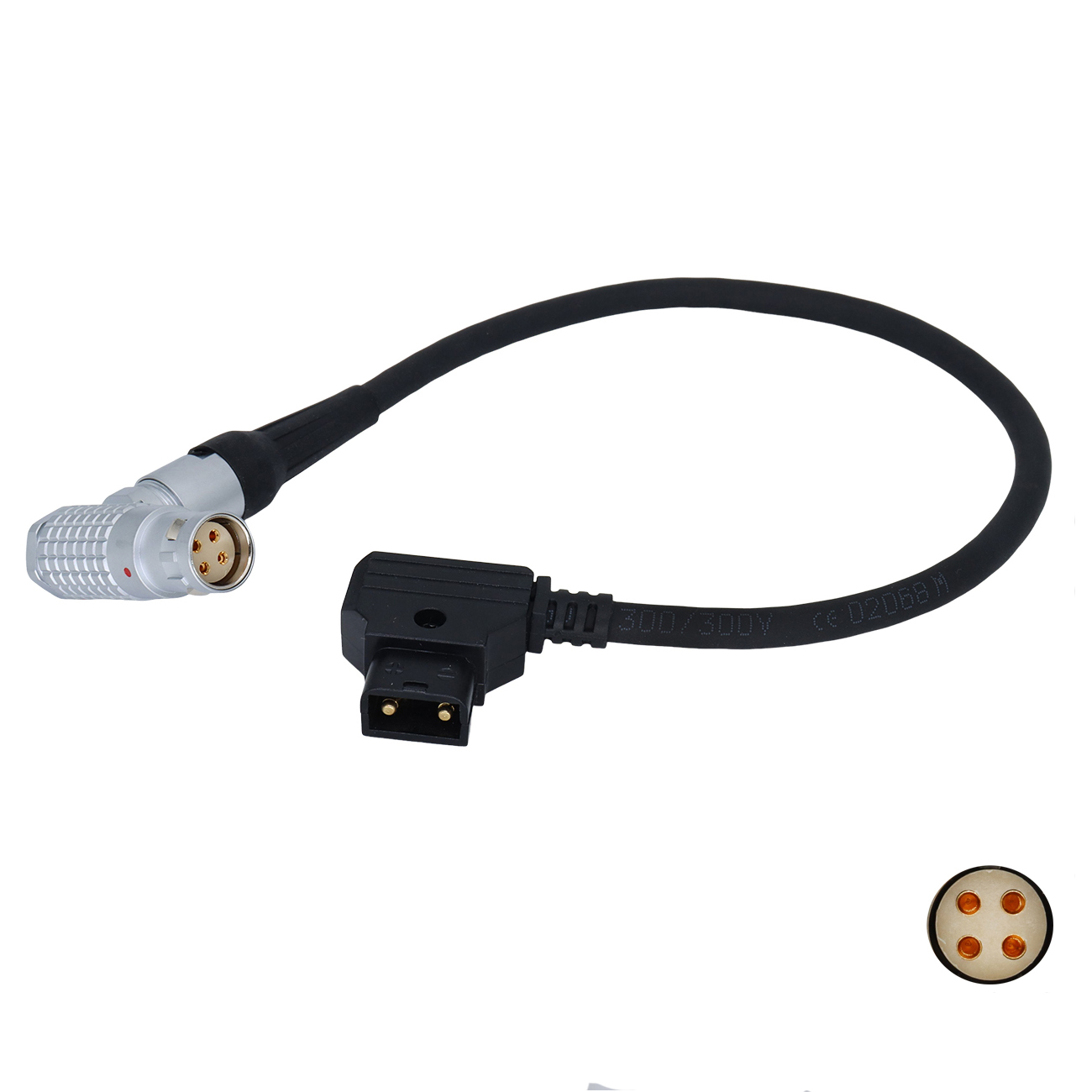 Power Cable D-tap to 2B 4Pin Female for RED Ranger MONSTRO 8K/V-Raptor XL