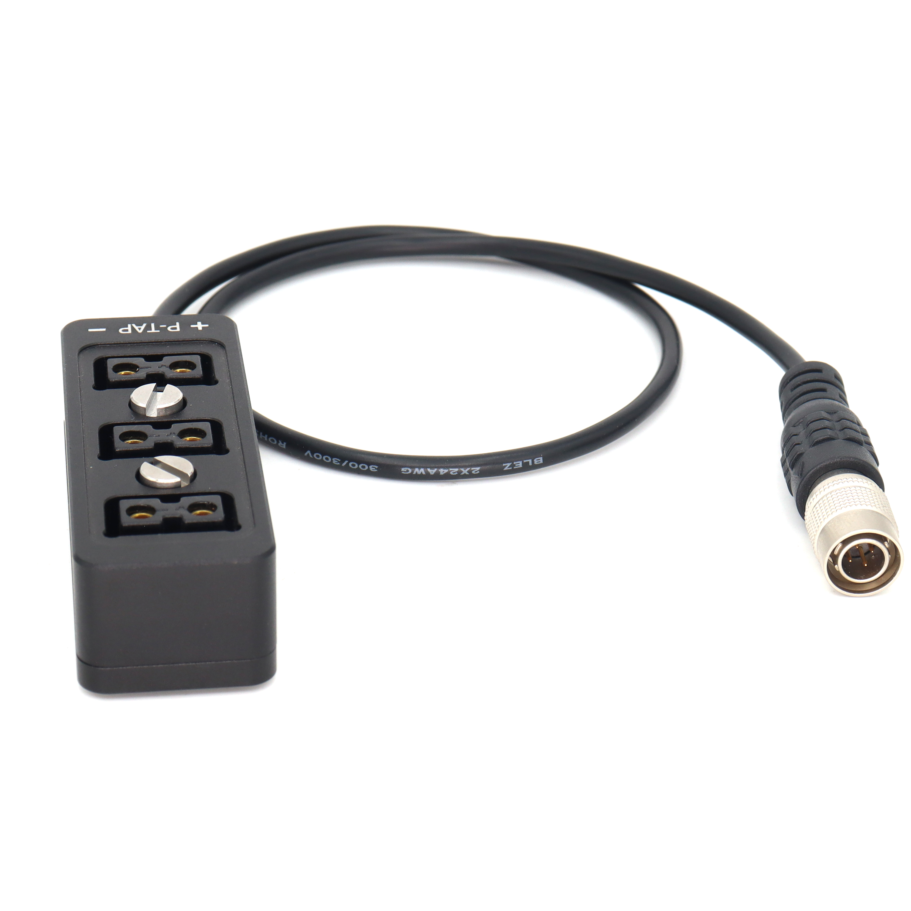 Hirose 4Pin Power Out to 3 Port D-tap/P tap Splitter Cable for Sony F5 F55 FS7 Camera