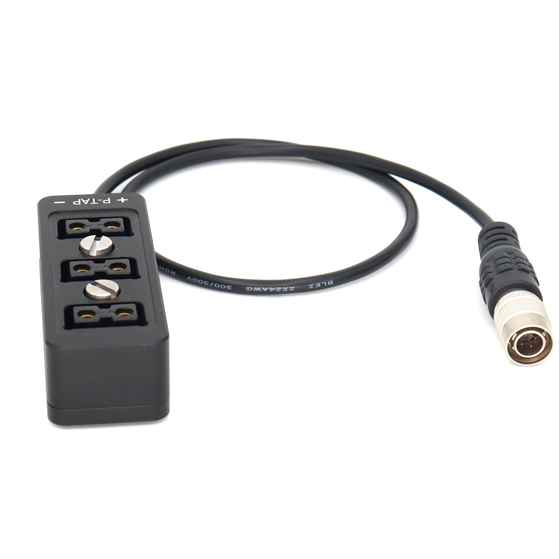 Hirose 4Pin Power Out to 3 Port D-tap/P tap Splitter Cable for Sony F5 F55 FS7 Camera