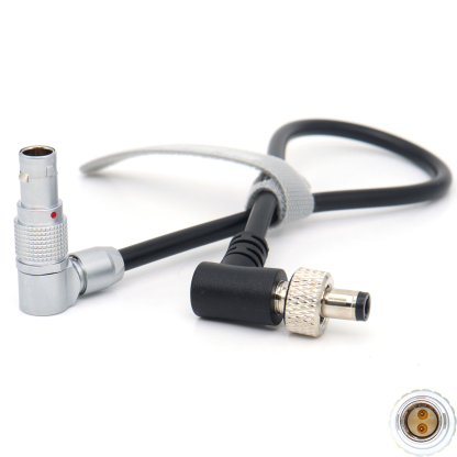 Power Cable Adjustable Plug 0B 2Pin to DC2.5 Screws for SmaHD 702 Monitor, Transmission Power