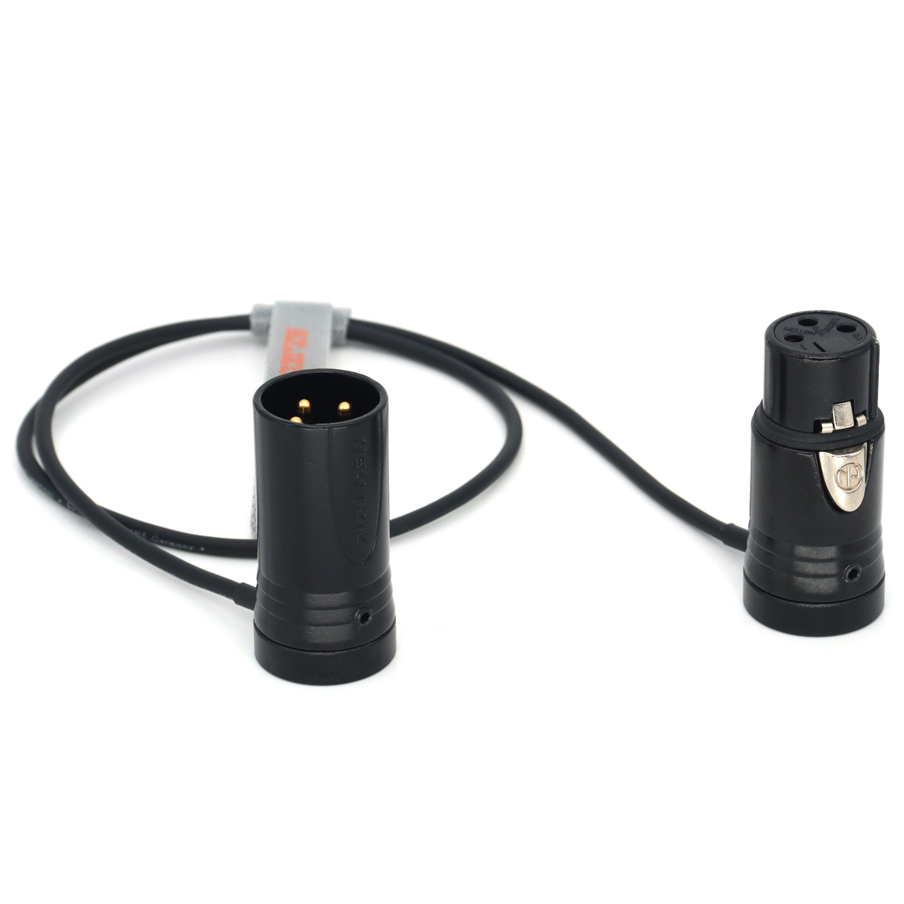 Audio Cable Low-Profile NEUTRIK XLR 3Pin Female to Male for Sound Devices