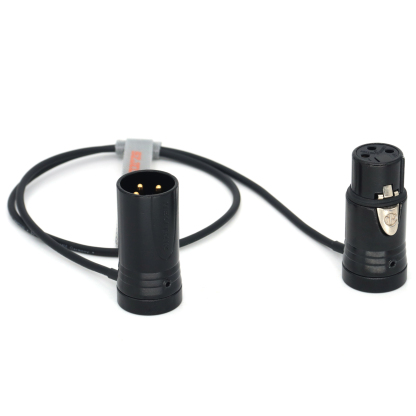 Audio Cable Low-Profile NEUTRIK XLR 3Pin Female to Male for Sound Devices