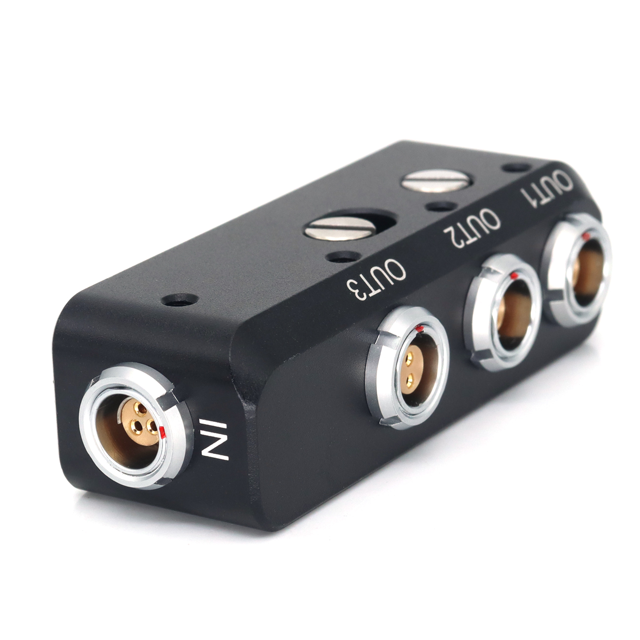 RS 3Pin/0B 2Pin Female to RS 3Pin and 0B 2Pin Power Three Way Splitter For Sony Venice, 24V Distributor With 1/4 Screw