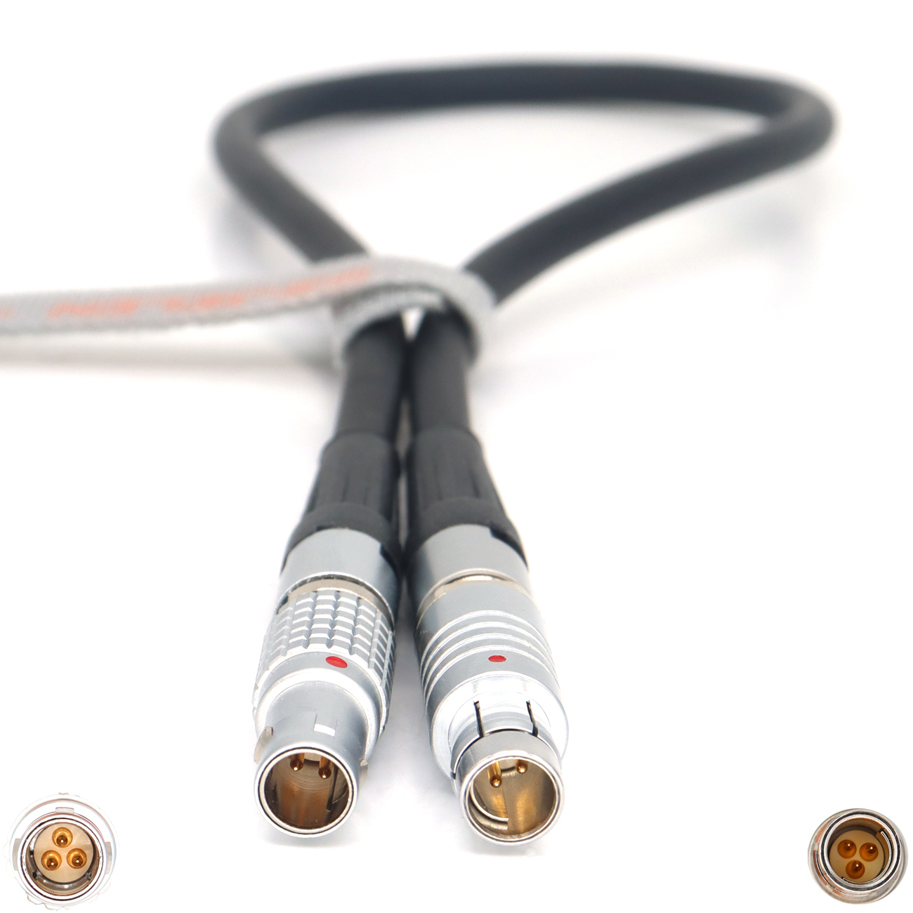 Teradek MDR.S Receiver Power & Run/Stop Cable Fischer RS 3Pin Male to 0B 3Pin Male for ARRI Alexa LF SXT 35