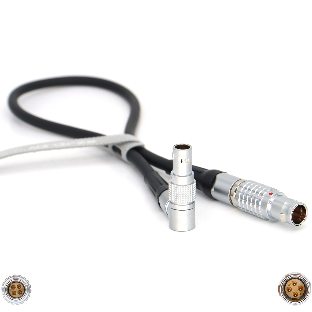 Power Cable D-tap/1B 6Pin(4+2) to 0B 4Pin Male for DTC Image Transmission Transmitter