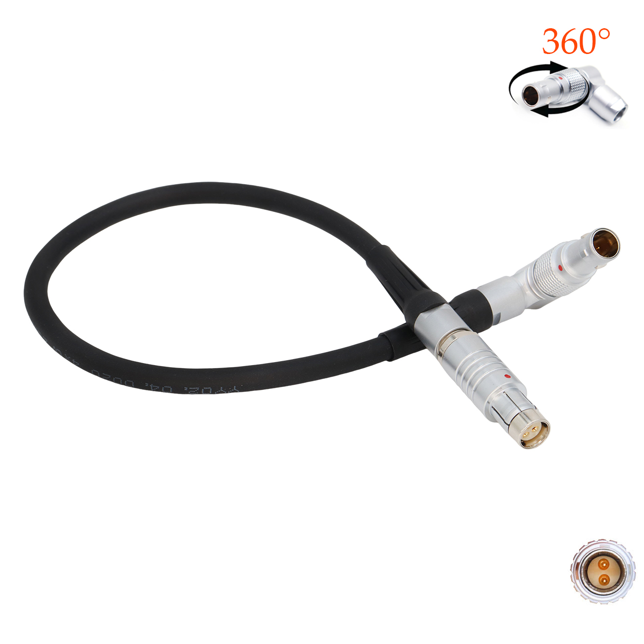 0B 2Pin Male to RS 3Pin Female CCM-1 Camera Control Monitor Power Cable for ARRI Alexa 35, Alexa Mini LF Camera